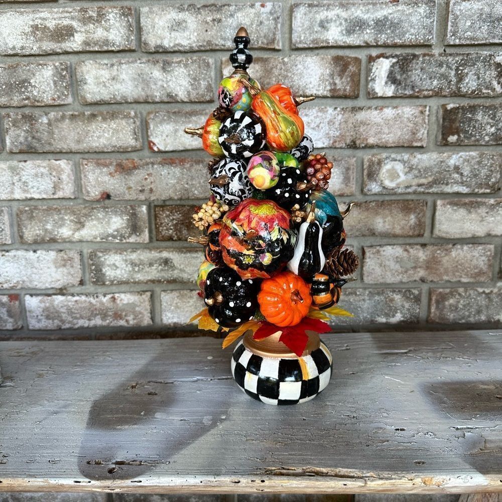 Whimsical Handcrafted Pumpkin Tree - Picture 2 of 5